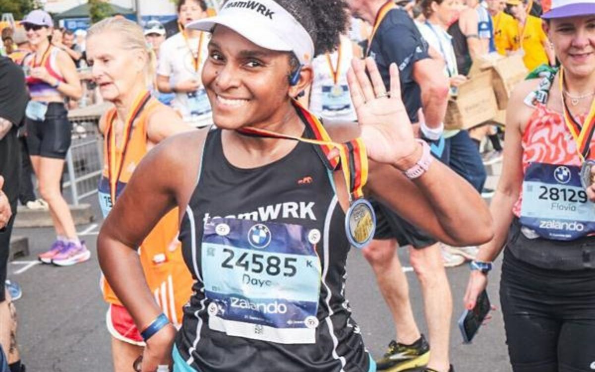 Sydney marathon runner #TeamEarthwatch