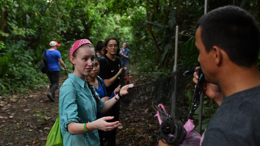 group participants in field