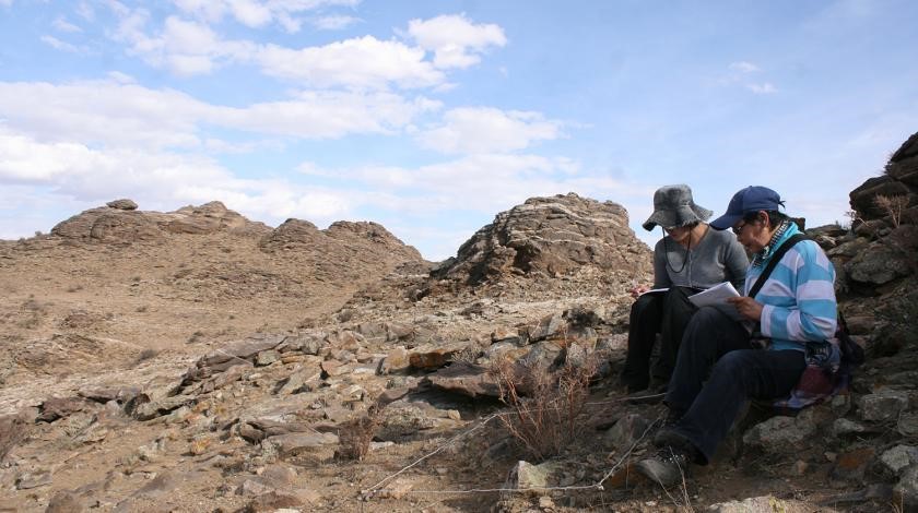 Mongolian Steppe landscape