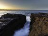ocean between rocks
